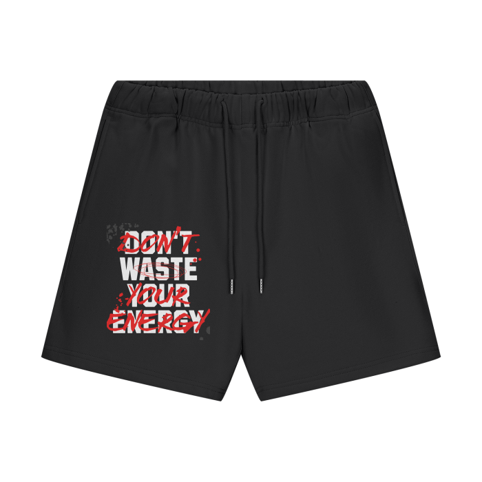 Don't Waste Your Energy Street Fleece Shorts