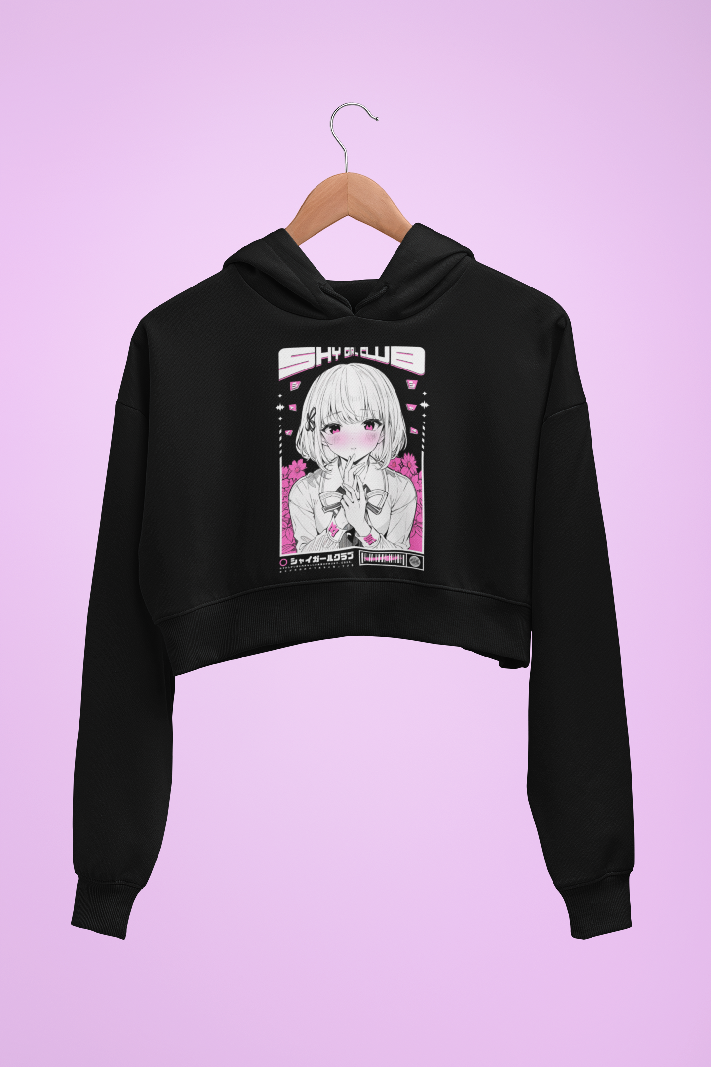 Shy Girl Club Xoti Crop Hoodie